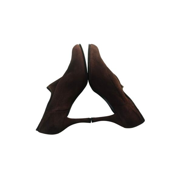 Brown Suede Stuart Weitzman ankle booties sz 9 fits 8.5 - Picture 5 of 8